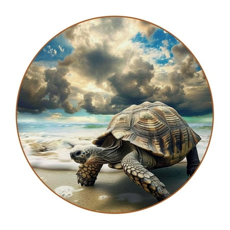 

Coasters for Drinks Coasters for Coffee Table Drink Coasters 6-Pc Sea Turtle Beach