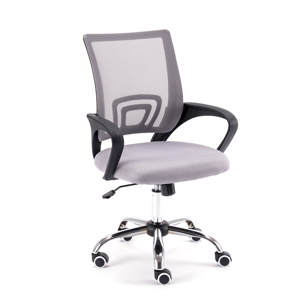 Mesh Back Gas Lift Adjustable Office Swivel Chair White & Black