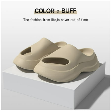 

Slides Closed Toe Slippers Non-Slip Bathroom Shower Sandals Soft Thick Sole