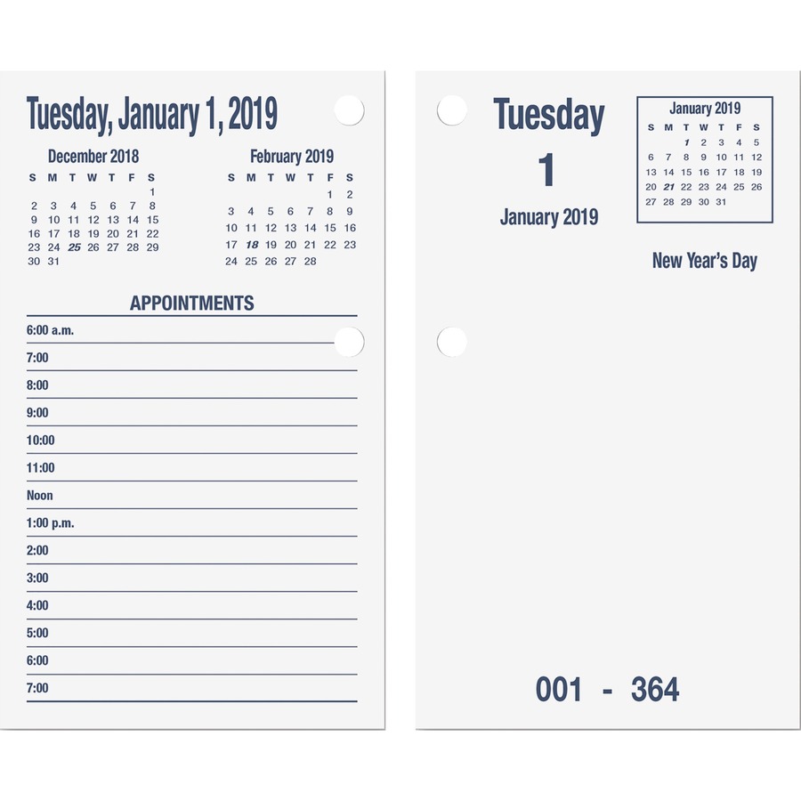 AbilityOne DayMax System Refill Calendar Pages - Walmart.com - Walmart.com