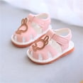 thumbnail image 2 of NOKIO Girls' Strappy Sandals Girls' Closed Toe Sandals Toddler Baby Boy Girl Shoes Breathable Shoes Open Toe Sandals Girl Sandals Baby Soft Soled Sandals For Unisex, 2 of 6