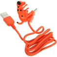 thumbnail image 3 of Funny Portable Dog Shaped Smartphone Charging Cable with Stable Data Transmission, Orange Type C Connector for Friends and Family, 3 of 5