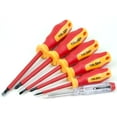 thumbnail image 3 of 6pcs VDE Power Insulated 1000V Flat Phillips Handle Screwdrivers Set, 3 of 6