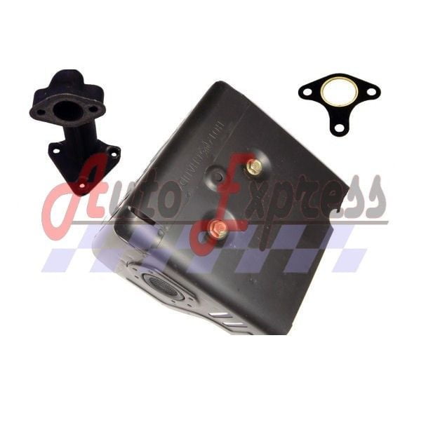 FITS HONDA GX390 13hp MUFFLER WITH MANIFOLD WITH FREE GASKET AND HEAT