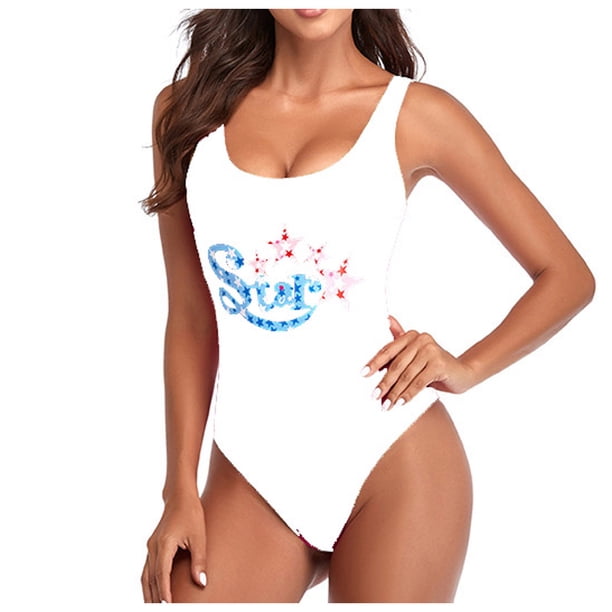 Gibobby Traje de baño completo mujer Traje de baño Ropa de playa Push-Up Set Bandeau Mujeres Traje de baño Vendaje Bikini brasileño Trajes de baño Tankin(Blanco,CH)