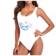 thumbnail image 1 of Gibobby Traje de baño completo mujer Traje de baño Ropa de playa Push-Up Set Bandeau Mujeres Traje de baño Vendaje Bikini brasileño Trajes de baño Tankin(Blanco,CH), 1 of 5