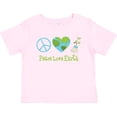thumbnail image 3 of Inktastic Peace Love Earth Girls Baby T-Shirt, 3 of 5
