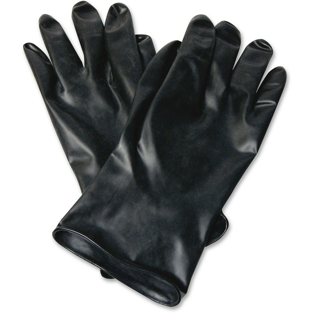 NORTH, NSPB1319, 11" Unsupported Butyl Gloves, 2 / Pair, Black