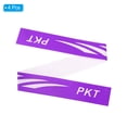 thumbnail image 3 of Unique Bargains 9.8'x0.7' Badminton Racket Head PU Protector Sticker Racquet Guard Tape, Purple 4 Pack, 3 of 6