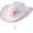 White, Pink, variant on White Cowgirl Hat - (Pack of 2) Adult Size Pink Star Cowboy Hats For Women With Sequin Trim Fringe, Adjustable Neck Drawstring For Costume Party, Play Dress-up