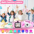 thumbnail image 2 of Cámara para selfies Goopow para niñas/niños de 3 a 9 años con SD de 32 GB, 2 of 7