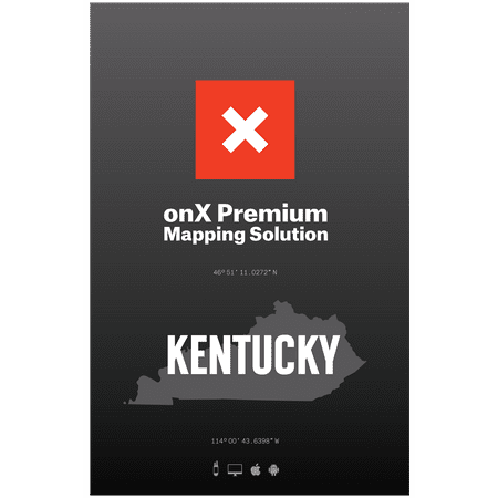 Kentucky Hunting Maps: onX Hunt Chip for Garmin GPS - Public & Private Land Ownership - Hunting Units & Areas - Includes Premium Membership for onX Hunting App for iPhone, Android & (Best Hunting Map App)