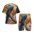thumbnail image 1 of Balery Bluebird Blossom Elegance Conjunto de Pijama Infantil de Manga Corta con Estampado – Ropa de Dormir de Algodón Suave-Large, 1 of 6