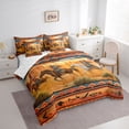 thumbnail image 3 of Homewish Western Cowboys Bedding Comforter Set 7pcs for Teens Boys Girls,Animal Horse Queen Bedding Sets Super Cozy,Exotic Style Queen Sheet Sets,Luxury Bedroom Decor,Reversible, 3 of 8