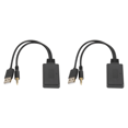 thumbnail image 2 of Receptor Compatible Con Dientes Adaptador Cable Radio Aux para Coche Azul, 2 of 7