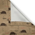 thumbnail image 6 of Ambesonne Kitchen Valance & Curtain, Coffee Cups Espresso, 55"x45", Chocolate Pale Brown, 6 of 6