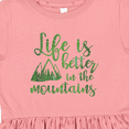 thumbnail image 4 of Inktastic Life's Better Mountains Girls Toddler Dress, 4 of 5