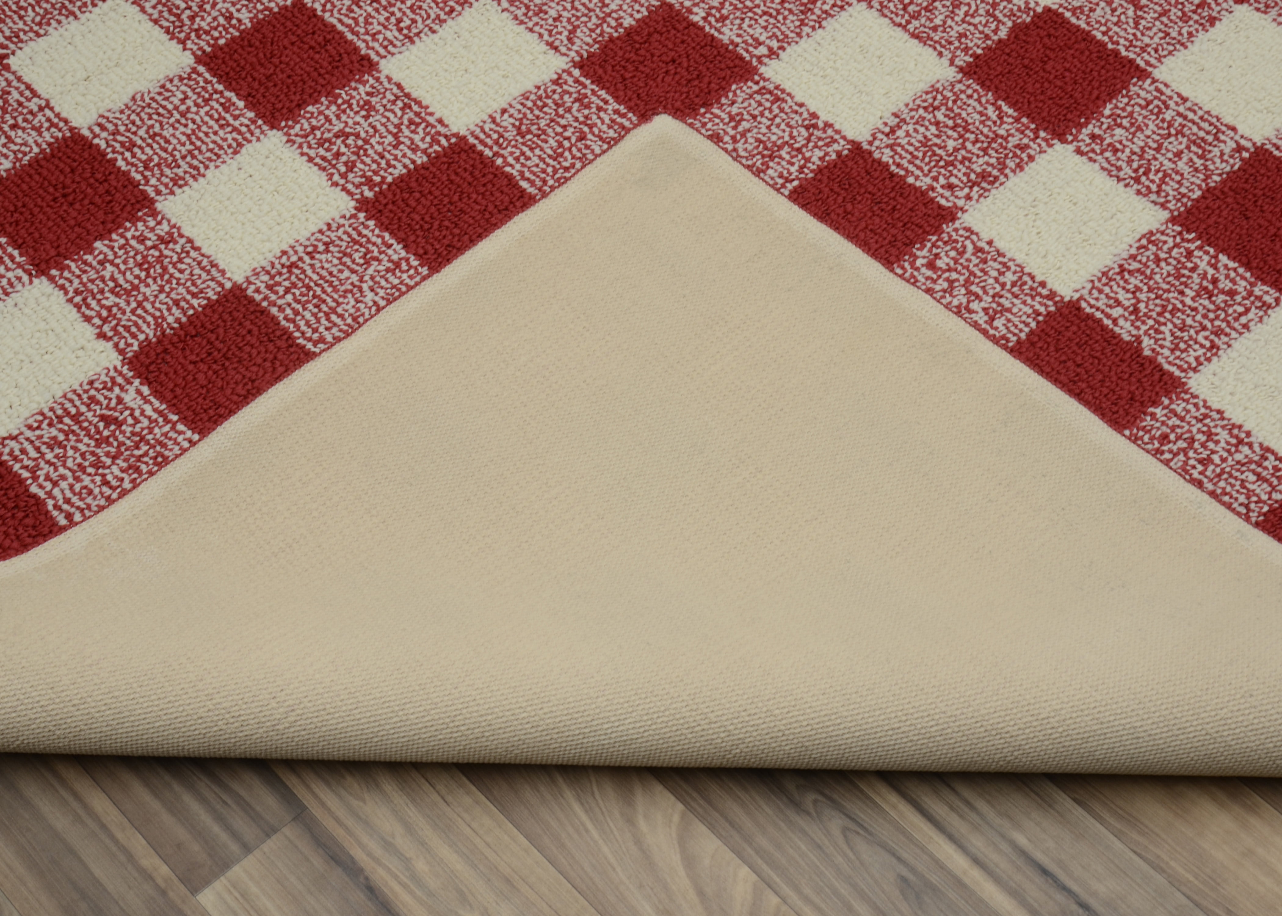 Garland Rug Country Living Buffalo Plaid 7 ft. x 10 ft. Area Rug Chili Red/Ivory