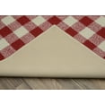 thumbnail image 4 of Garland Rug Country Living Buffalo Plaid Polypropylene Chili Red/Ivory Indoor Area Rug, 5' x 7', 4 of 7