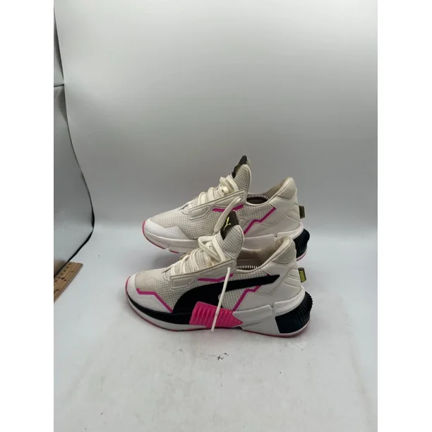 PU & MA Provoke XT Athletic Sneaker Shoes Women's Sz 6.5 White Mesh Lace-Up 19378