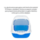 thumbnail image 3 of Arenero  Bloosom Sanitario Cerrado Para Gato Con Pala Puerta Abatible Azul, 3 of 4