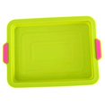 thumbnail image 2 of Youkk Silicone Bakeware with Handles Rectangular Baking Pan Non-stick Baking Sheet Baking Tools for Home Restaurant Dessert Shop No.1, 2 of 6