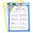 thumbnail image 5 of Reusable Dry Erase Pockets, 12 Pack Reusable Dry Erase Sleeves,Assorted Colors Sheet Protector, Dry Erase Pocket Sleeves, 5 of 7