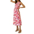 thumbnail image 3 of Seyurigaoka Women's Boho Summer Printed One Shoulder Sleeveless Smocked Flowy Tiered Beach Party Maxi Dress, 3 of 9