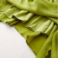 thumbnail image 3 of Women's Linen Long Skirt Summer Elasticized High Waist Bohemian Long Skirt Vintage Elasticized High Waist Pleated A-Line Flared Halter Skirt Ndbuld Rollbacks,Yellow,M, 3 of 6