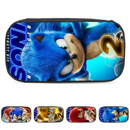 Sonic The Hedgehog Pencil Case Student Learning Pencil Box Zipper ...