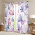 thumbnail image 2 of Manfei Flying Animal Butterfly Blackout Curtains Set of 2 (52x84 Each),Splashing Ink Artwork Window Curtains,Gradient Pink Purple Curtains and Drapes For Teens,Microfiber Bedroom Decor, 2 of 6