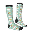 thumbnail image 3 of Balery Kawaii Sushi Printed Novelty Socks Men's Women's Crew Socks Sports Socks Knee High Socks Cotton Socks Quirky and Cool Socks, 3 of 9