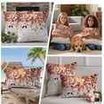 thumbnail image 5 of Orange Fall Leaves Outdoor Waterproof Pillow Covers, Maple Eucalyptus Botanical Wooden Grain Decorative Square Throw Pillowcase Sofa Cushion Sham for Patio/Couch/Chair, 16"x16" 2 Pack, 5 of 8