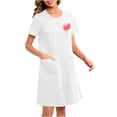 thumbnail image 4 of House Coats for Women with Zipper Short Sleeve Long Length Knit Robe Bathrobe 1 Pc, 4 of 7