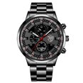 thumbnail image 1 of Fashion Mens Sports Watches Men Business Stainless Steel Quartz Wrist Watch Luxury Man Casual Luminous Clock relogio masculino Gong Bohan LED, 1 of 2