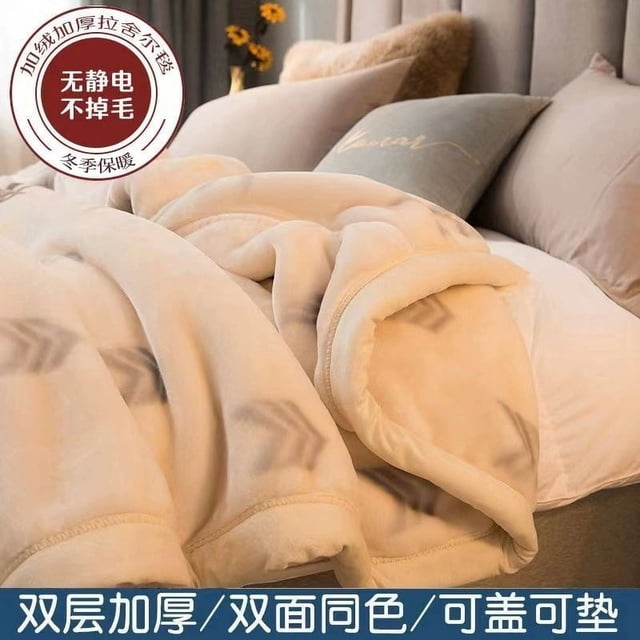 Spring and autumn winter thick blanket single nap blanket dormitory student coral flannel blanket bed blanket