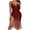 Claret, variant on Lovskoo Wedding Guest Dresses for Women Evening Gown Trendy Casual V-Neck Solid Slim Sequin Dress Long Sleeved Cocktail Dresses 2023 Green