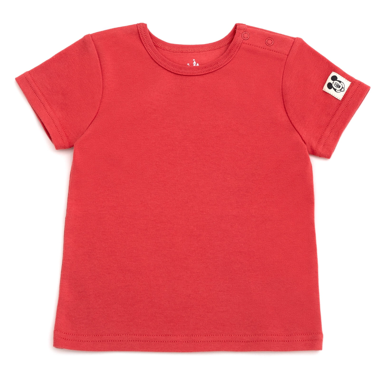 Disney Mickey Mouse Baby Boys' Tee and Shortall Set with Bucket Hat Mickey Mouse Grey Red