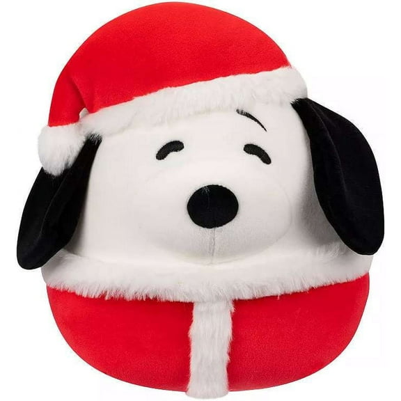 Christmas Squishmallow Peanuts Snoopy with Santa Hat 8" Stuffed Plush Doll Toy