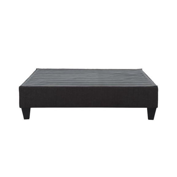 Primo International Carter Full Fabric Upholstered Platform Bed Frame in Gray