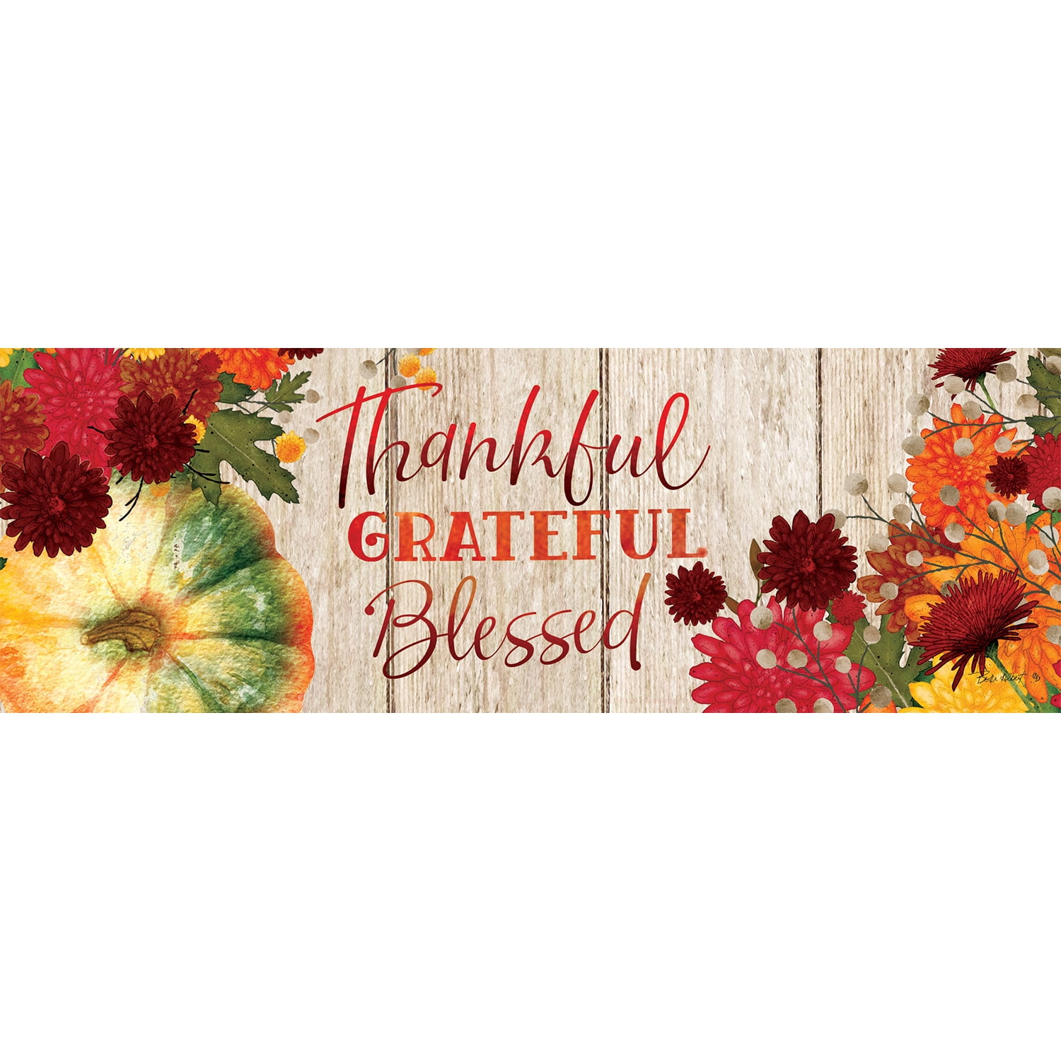 Custom Decor Signature Sign Thankful Mums