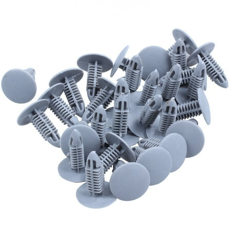

30 Pieces Plastic fastening screws Gray Flange Clips For 6mm x 6.7mm Hole