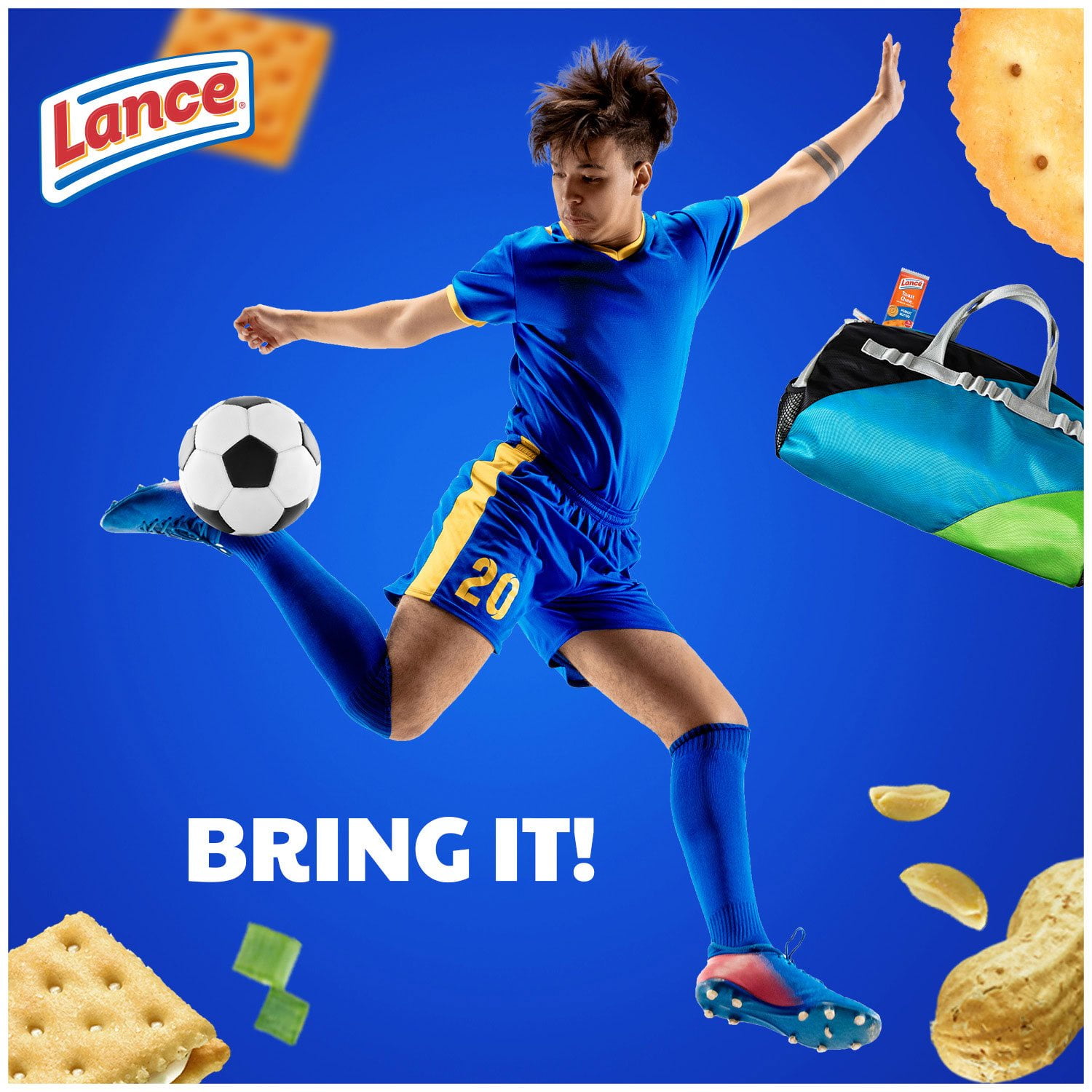Lance Variety Pack Sandwich Crackers, Assorted Flavors Snack Packs, 40 pk. With White Bowl By OMA