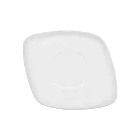 

White Pearl Saucer For 5.5 Oz. Cup 5 1/2 W x 5 L x 1/2 H Porcelain Bone White 36 packs