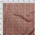 thumbnail image 3 of oneOone Cotton Cambric Red Fabric Asian Japanese Floral Sewing Fabric By The Yard Printed Diy Clothing Sewing Supplies 56 Inch Wide, 3 of 4