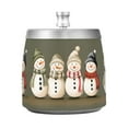 thumbnail image 7 of Yayeee Ashtray with Lid for Cigarette Smokeless Stainless Steel Home Ash Holder, Cute Snowmen, 7 of 7