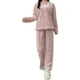 thumbnail image 2 of Pyhlmscde Women's Winter Fleece Warm Pajamas Set, Pajamas for Women Set, Fleece Pajamas Women, Women's Sleepwear, 2 of 5