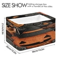 thumbnail image 4 of IAUYY Set of 1 Storage Cubes with Handles-Not Prone to Deformation Canvas Storage Baskets for Bedroom Closet Living Room Decorative Storage Baskets Halloween Candy Painting, 4 of 9