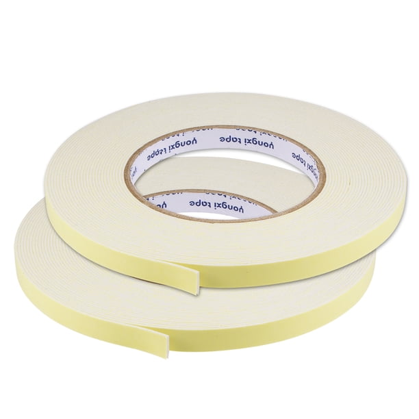 Cintas de espuma EVA autoadhesivas para sellado de ventanas, 2 unidades 10mmx1mmx10m