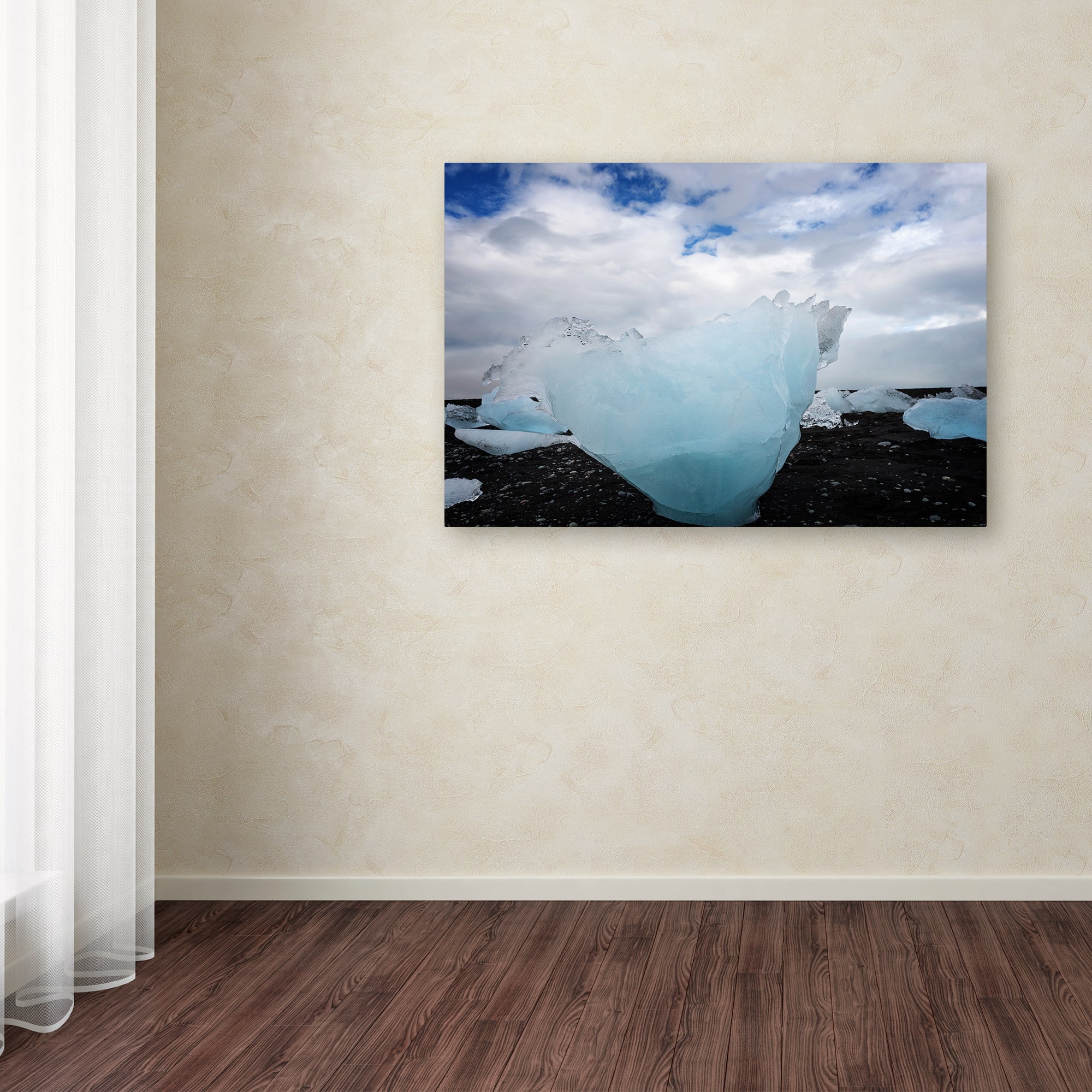 Ice on the Beach' Canvas Art by Philippe Sainte-Laudy